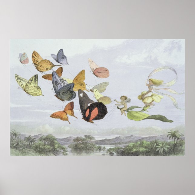 Póster El transporte de la Reina de las hadas | Elf World (Frente)