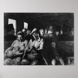 Póster El transporte de tercera clase, c.1862-64