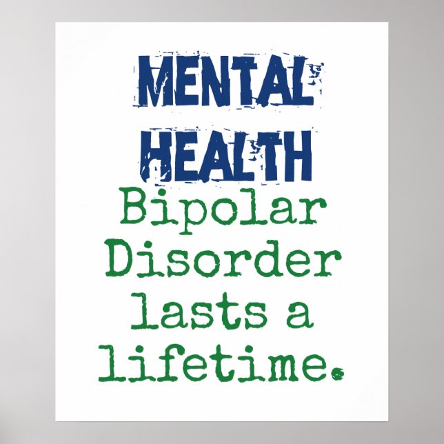 Póster El Trastorno Bipolar Durará Toda La Vida (Frente)