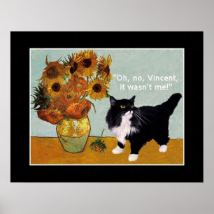 Póster El travieso gato de Vincent Van Gogh