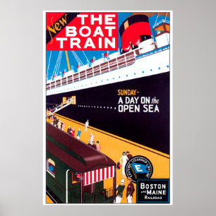 Póster El tren de barco