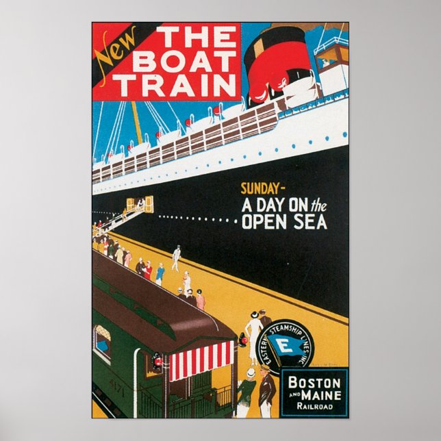 Póster El tren de barco (Frente)