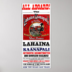 Póster El tren de la caña de azúcar con las locomotoras