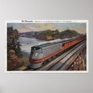 Póster El tren de la línea aerodinámica de Hiawatha