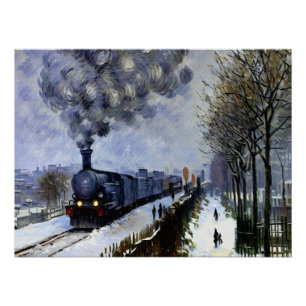 Póster El tren en la nieve