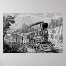 Póster El tren expreso - Vintage Railroad