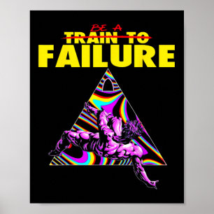 Póster El Tren Gracioso Al Fracaso En La Construcción De