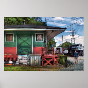 Póster El tren - La estación de tren