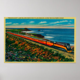 Póster El tren limitado luz del día en California