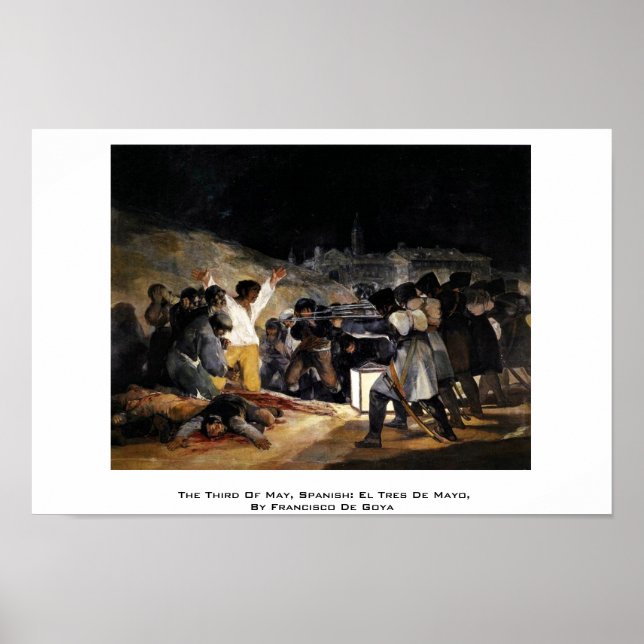 Póster El Tres De Mayo, Español: El Tres De Mayo (Frente)