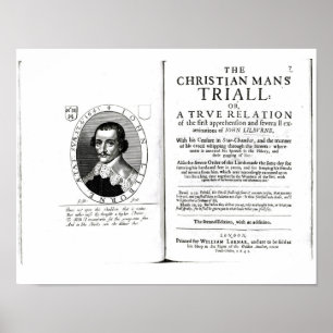 Póster El Trial del hombre cristiano de Juan Lilburne