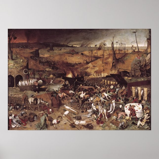 Póster El triunfo de la muerte de Peter Bruegel (Frente)