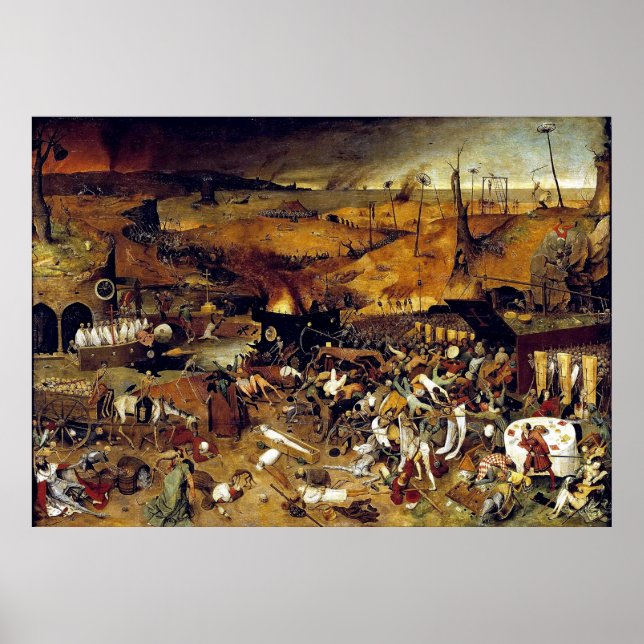 Póster El triunfo de la muerte de Pieter Bruegel (1562) (Frente)