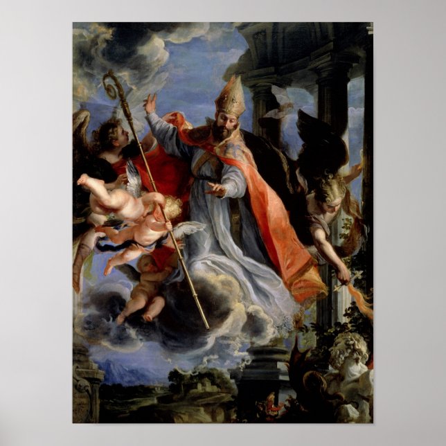 Póster El triunfo de San Agustín 1664 (Frente)