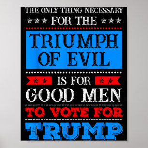 Póster El Triunfo Del Mal Anti Trump