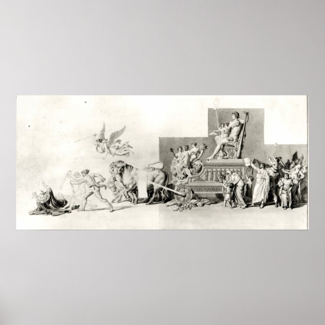 Póster El triunfo del pueblo francés sobre la monarquía (Frente)