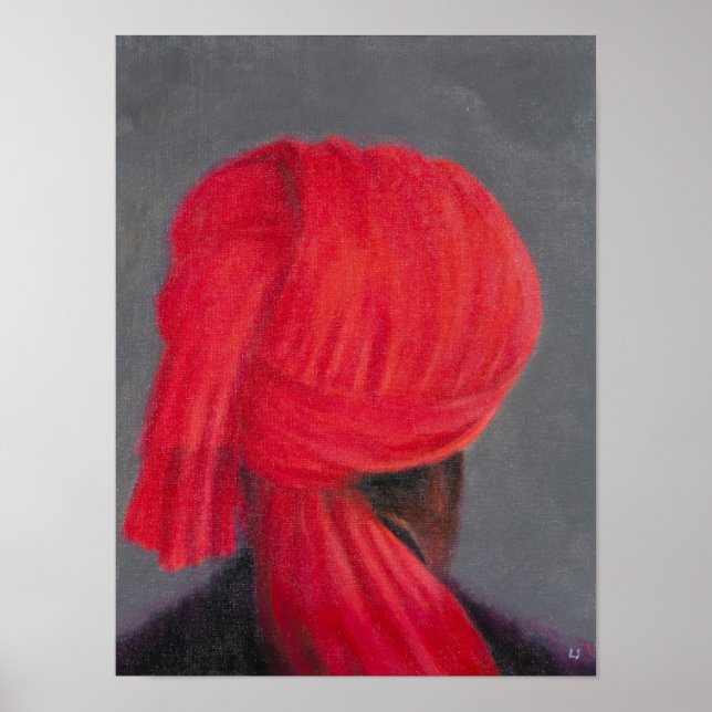 Póster El turbante rojo en Grey 2014 (Frente)