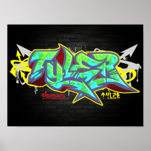 Póster El Tyler conocido en pintada