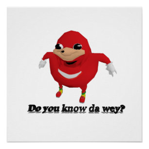 Póster El Ugandan Knuckles al guerrero