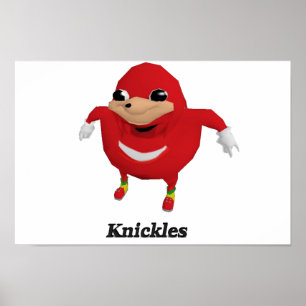 Póster El Ugandan Knuckles al guerrero