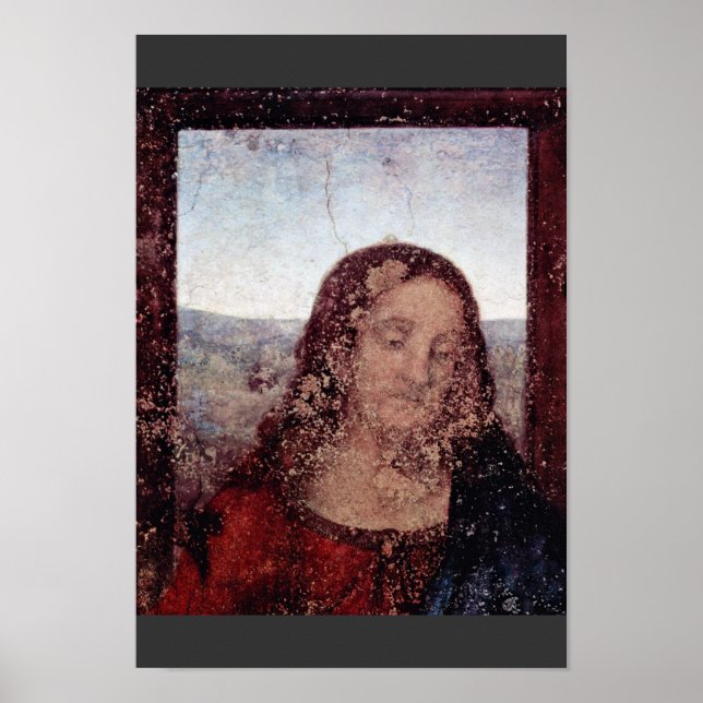 Póster El Último Detalle De Cena De Leonardo Da Vinci (Frente)