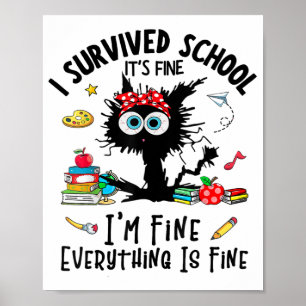 Póster El último día de clases está bien, estoy bien, chi