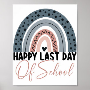 Póster El Último Día De La Escuela Estudiante Graduado En