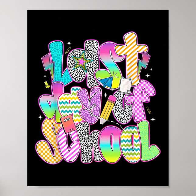 Póster El Último Día Del Colegio Divertido Profesor Estud (Frente)