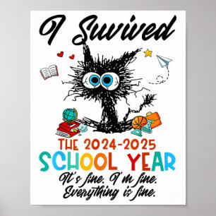 Póster El Último Día Del Profesor Escolar Sobrevivió Al S