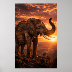 Póster El último guardián: elefante africano antiguo llev