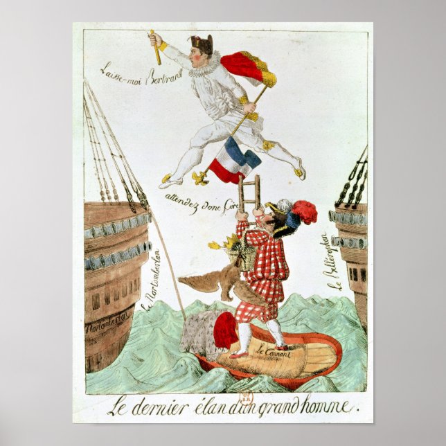 Póster El último salto de un gran hombre, 1815 (Frente)