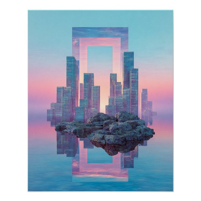 Póster El Umbral Flotante (Anverso)