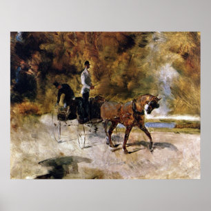 Póster El único caballo Carraige de Toulouse-Lautrec