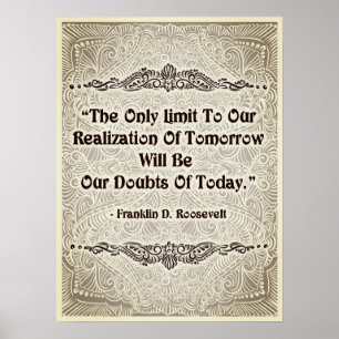 Póster El único límite - presupuesto positivo