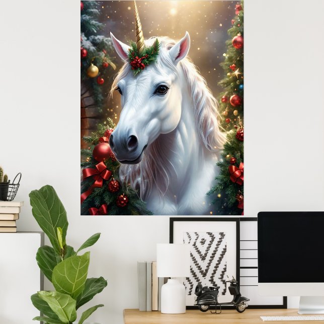 Póster “El Unicornio de Noel” (Oficina en casa)