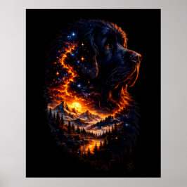 Póster El Universo Dentro de un Newf
