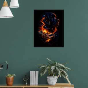 Póster El Universo Dentro de un Newf