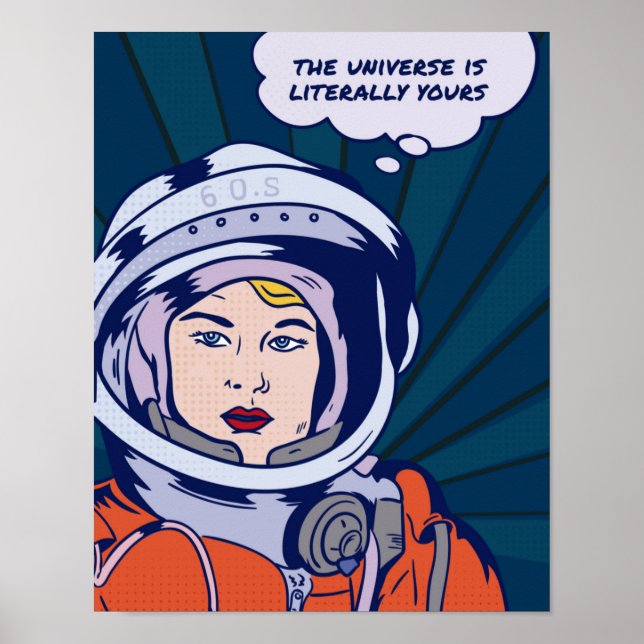 Póster El universo es tuyo inspirador (Frente)