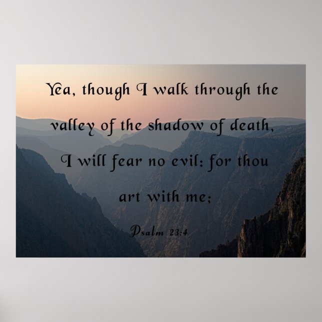 Póster El valle de la sombra de la muerte (Frente)