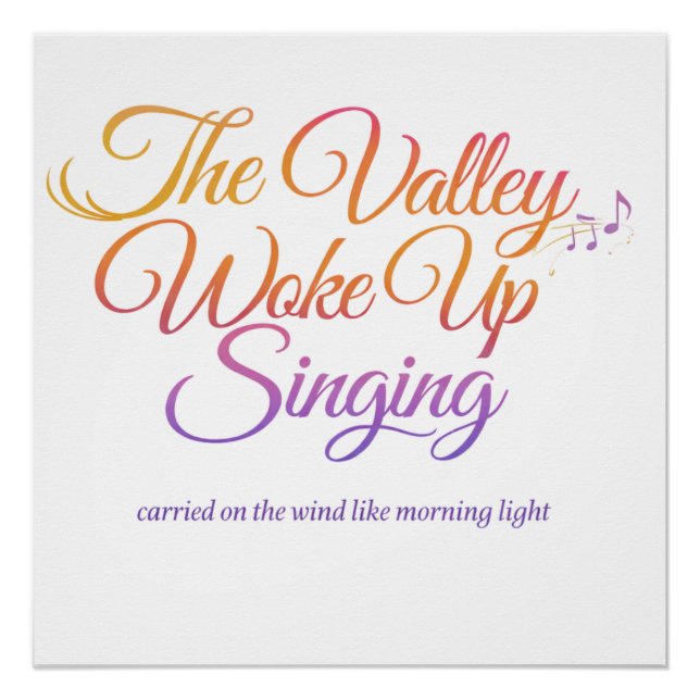 Póster El Valle se Despertó Cantando – Amanecer Poético (Anverso)