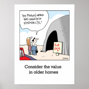 Póster El valor en el poster de las casas más antiguas