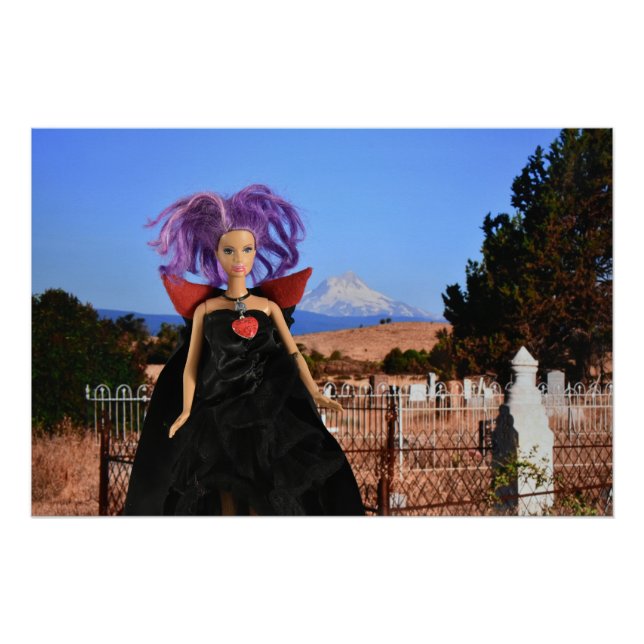 Póster El vampiro visita el cementerio (Anverso)