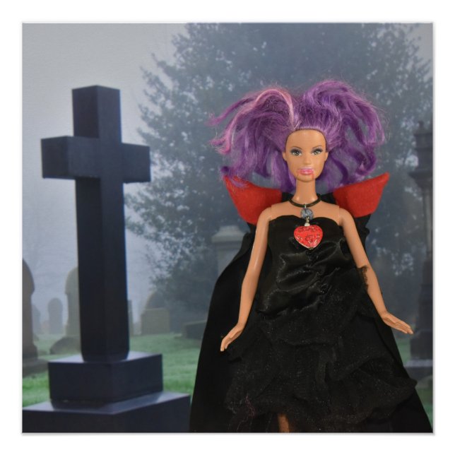 Póster El vampiro visita el cementerio (Anverso)