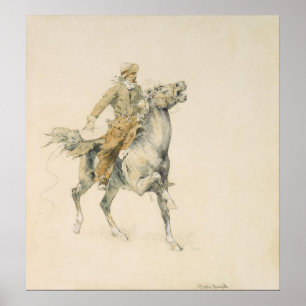 Póster El vaquero, Federico Remington