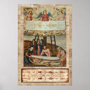 Póster El velo de Jesús de Turín y la descendencia de la