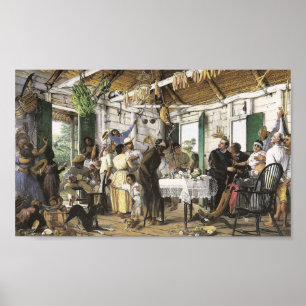Póster EL Velorio de Francisco Oller