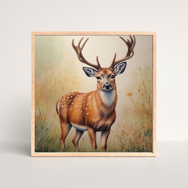Póster El Venado Majestuoso En La Vida Silvestre De La Se (Subido por el creador)