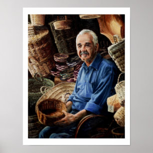 Póster El vendedor apacible de la cesta - poster limitado