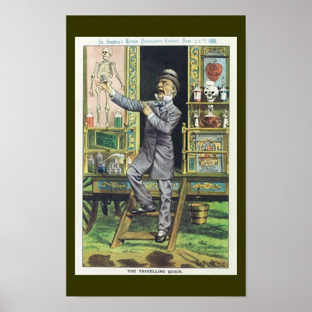 Póster El vendedor de aceite de serpiente "El terremoto" (Frente)