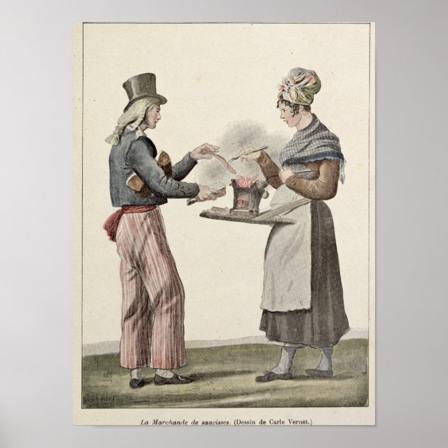Póster El vendedor de salchichas (Frente)